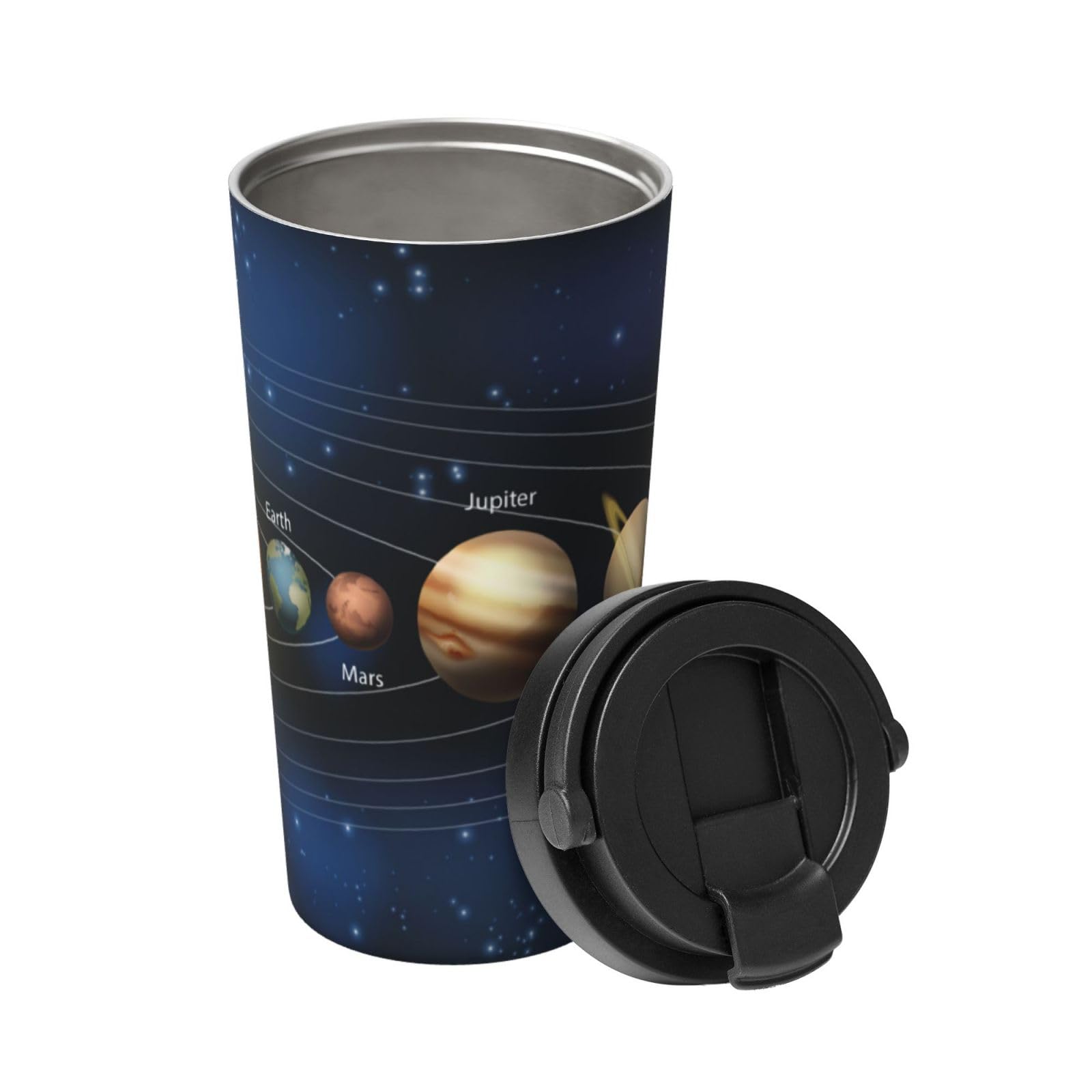 Amazon.co.jp: タンブラー 宇宙柄 星柄 銀河 コーヒーカップ 蓋